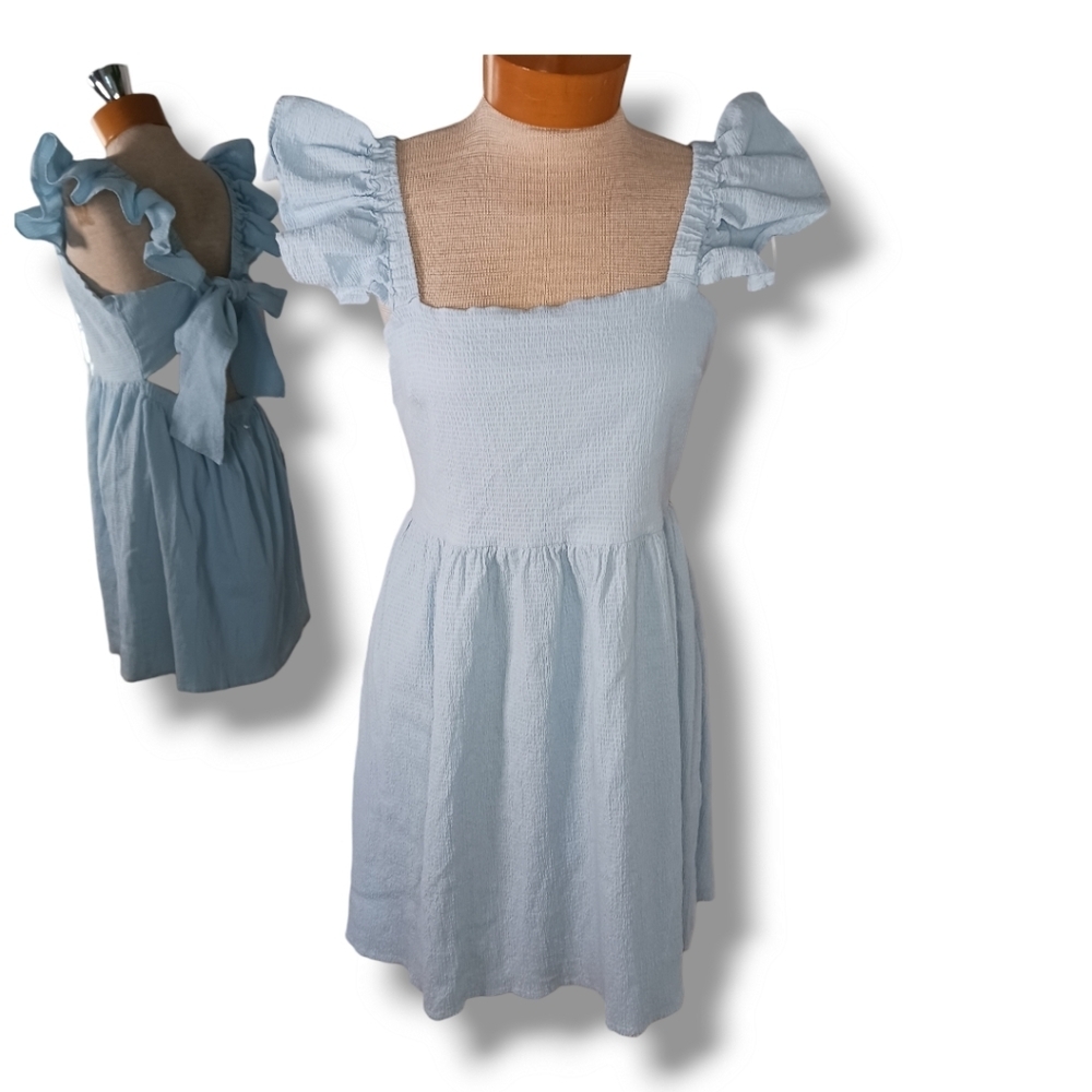 Mi Ami Francescas Size XL Sun Dress Ruffled Lined Smocked spring Easter Spring
